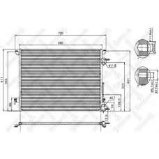 10-45031-SX STELLOX Конденсатор, кондиционер