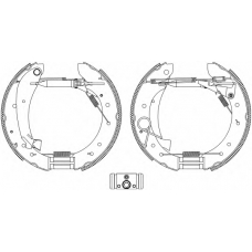 8DB 355 005-281 HELLA PAGID Комплект тормозных колодок