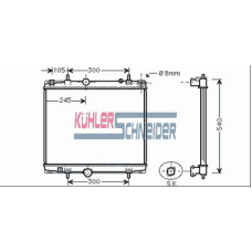 1500491 KUHLER SCHNEIDER Радиатор, охлаждение двигател