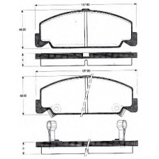 BLF549 QUINTON HAZELL Комплект тормозных колодок, дисковый тормоз