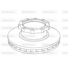 NSA1042.20 WOKING Тормозной диск