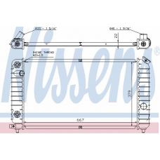 60914A NISSENS Радиатор, охлаждение двигателя