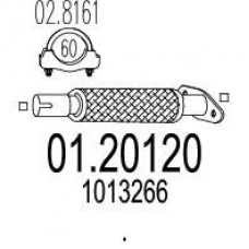 01.20120 MTS Труба выхлопного газа