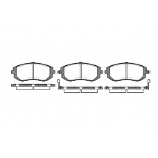 0951.02 REMSA Комплект тормозных колодок, дисковый тормоз