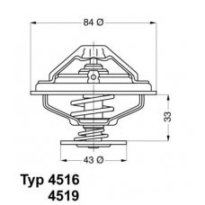 4516.85D WAHLER Термостат, охлаждающая жидкость