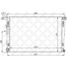 10-25394-SX STELLOX Радиатор, охлаждение двигателя