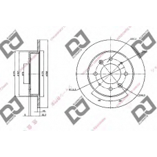 BD1372 DJ PARTS Тормозной диск