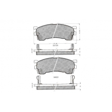7.143S PEX Комплект тормозных колодок, дисковый тормоз
