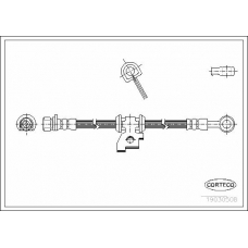 19030508 CORTECO Тормозной шланг