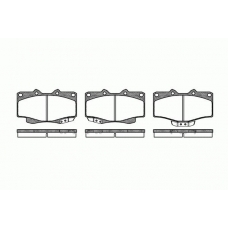 2315.04 ROADHOUSE Комплект тормозных колодок, дисковый тормоз