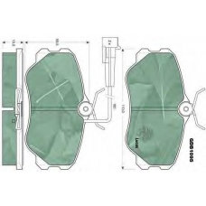 GDB1095 TRW Комплект тормозных колодок, дисковый тормоз