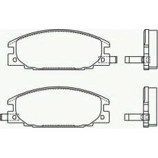 2154302 TEXTAR Комплект тормозных колодок, дисковый тормоз