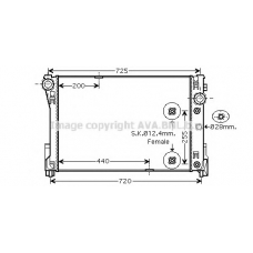 MS2475 AVA Радиатор, охлаждение двигателя