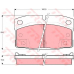GDB4082 TRW Комплект тормозных колодок, дисковый тормоз