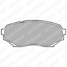 LP934 DELPHI Комплект тормозных колодок, дисковый тормоз