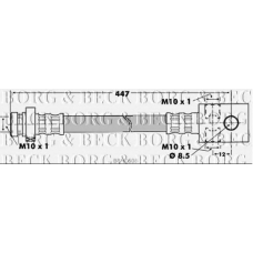 BBH6608 BORG & BECK Тормозной шланг