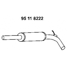 95 11 8222 EBERSPACHER Средний глушитель выхлопных газов