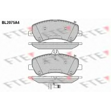 BL2075A4 FTE Комплект тормозных колодок, дисковый тормоз