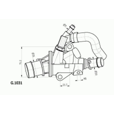 G.1031.88 BEHR Термостат, охлаждающая жидкость