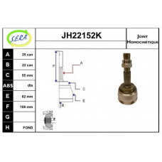 JH22152K SERA Шарнирный комплект, приводной вал