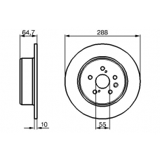 0 986 479 243 BOSCH Тормозной диск