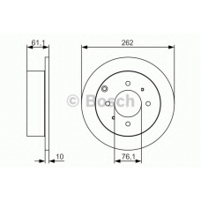 0 986 479 S68 BOSCH Тормозной диск