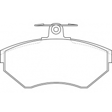 WBP21945A WAGNER LOCKHEED Комплект тормозных колодок, дисковый тормоз