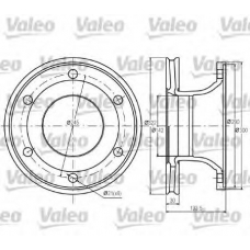 187063 VALEO Тормозной диск