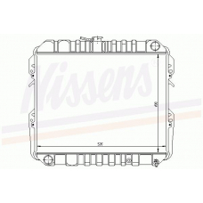 64728 NISSENS Радиатор, охлаждение двигателя