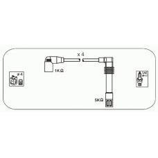 ABM91 JANMOR Комплект проводов зажигания