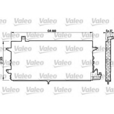 817019 VALEO Конденсатор, кондиционер