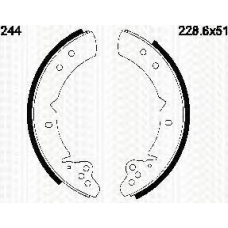 8100 13525 TRIDON Brake shoes