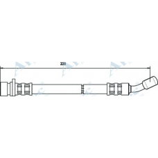 HOS3145 APEC Тормозной шланг