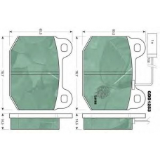 GDB1253 TRW Комплект тормозных колодок, дисковый тормоз