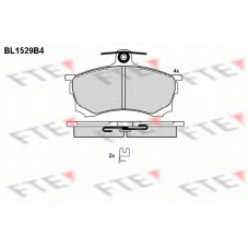 BL1529B4 FTE Комплект тормозных колодок, дисковый тормоз