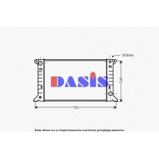 250080N AKS DASIS Радиатор, охлаждение двигателя