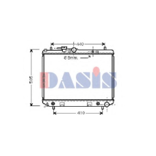 360200N AKS DASIS Радиатор, охлаждение двигателя