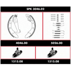 SPK 3046.02 ROADHOUSE Комплект тормозов, барабанный тормозной механизм