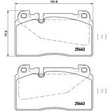 8DB 355 020-251 HELLA PAGID Комплект тормозных колодок, дисковый тормоз