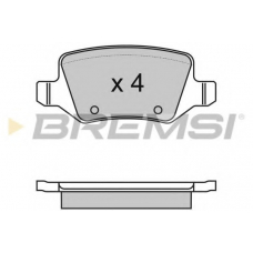 BP2983 BREMSI Комплект тормозных колодок, дисковый тормоз