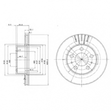 BG2207 DELPHI Тормозной диск