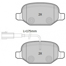 FBP-1868 FREMAX Комплект тормозных колодок, дисковый тормоз