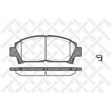 438 002-SX STELLOX Комплект тормозных колодок, дисковый тормоз