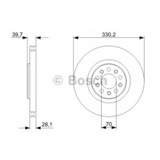 0 986 479 C82 BOSCH Тормозной диск