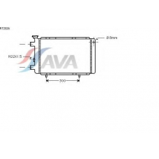 RT2026 AVA Радиатор, охлаждение двигателя