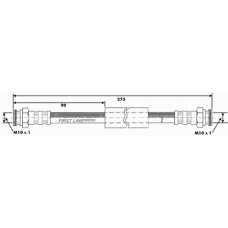 FBH6065 FIRST LINE Тормозной шланг