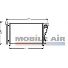 82005164 VAN WEZEL Конденсатор, кондиционер