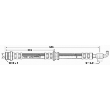 FBH6043 FIRST LINE Тормозной шланг