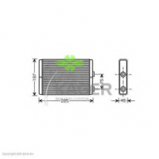 32-0160 KAGER Теплообменник, отопление салона