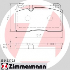 25643.170.1 ZIMMERMANN Комплект тормозных колодок, дисковый тормоз